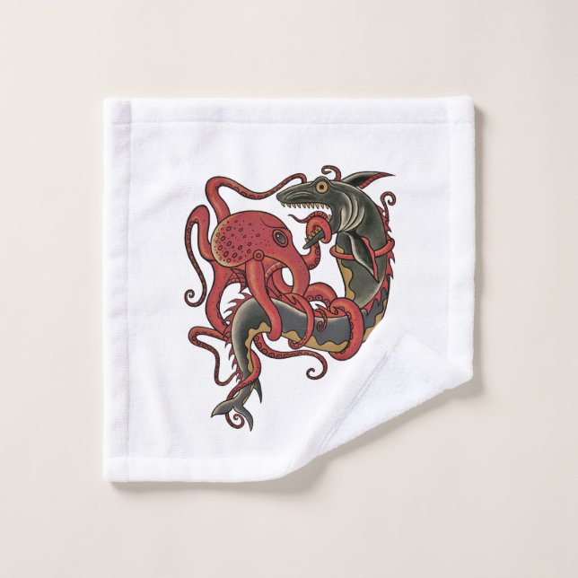 sea monsters wash cloth (Wash Cloth)