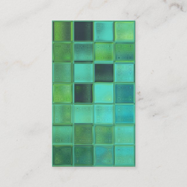 Sea Mosaic custom business card template (Front)
