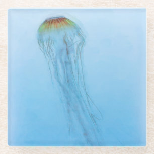 Sea Nettle Glass Coaster