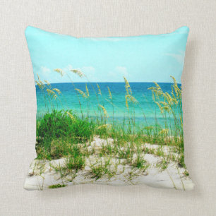 Sea Oats and Dune Grass Beach Pillow