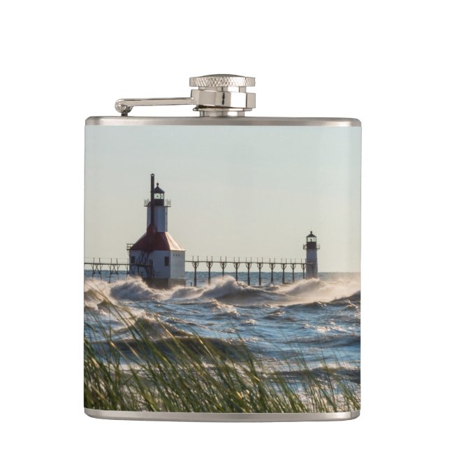 Sea Oats And St Joseph Flask (Front)