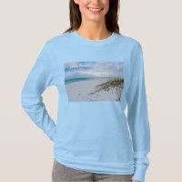 Sea Oats And White Sand Beach Morning Long Sleeve