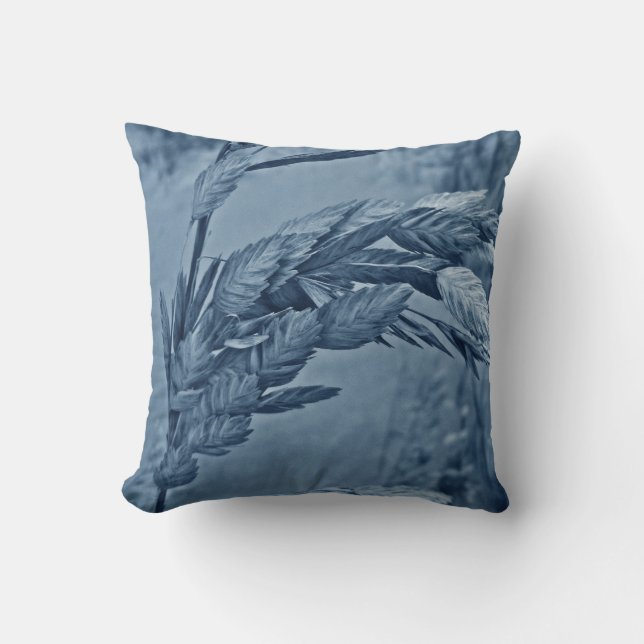 Sea Oats - Blueberry Cushion (Front)