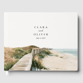 Sea Oats Dune Crossing Outer Banks Coast Wedding Guest Book