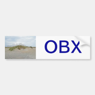 Sea Oats on Sand Dune Outer Banks NC Bumper Sticker