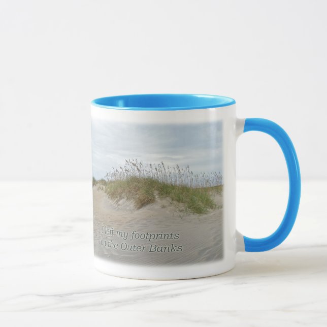 Sea Oats on Sand Dune Outer Banks NC Mug (Right)