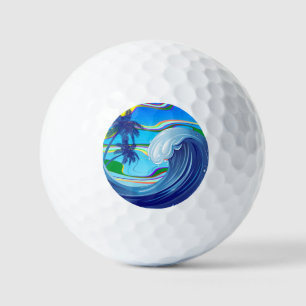 Sea Ocean big Wave Water Golf Balls