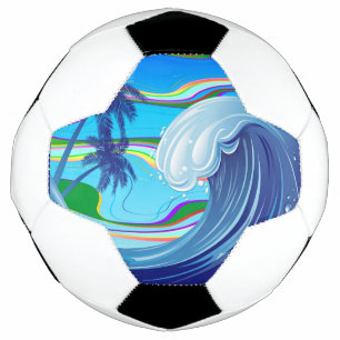 Sea Ocean big Wave Water  Soccer Ball
