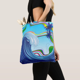 Sea Ocean big Wave Water Tote Bag
