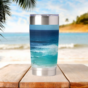 Sea of Cancun Mexico Insulated Tumbler