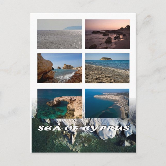Sea of Cyprus postcard (Front)