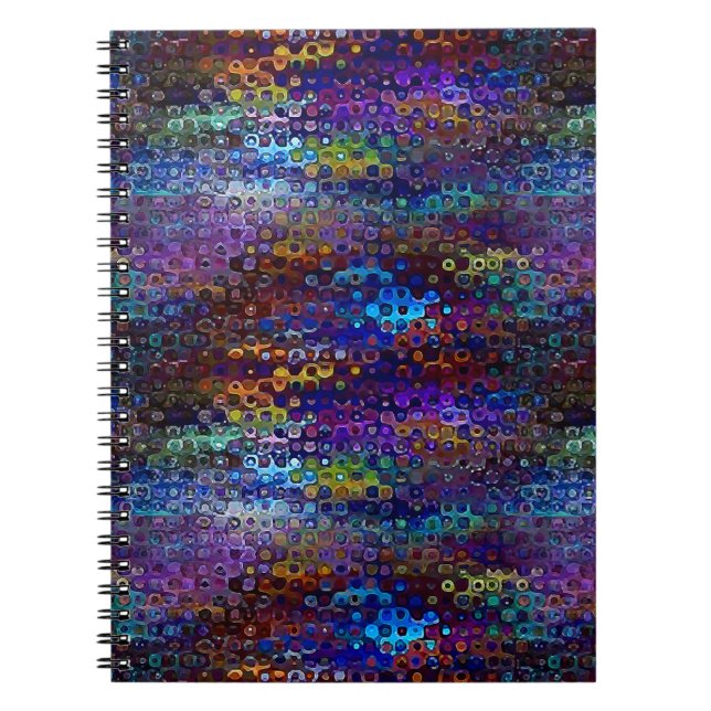 Sea of Dots Pattern Spiral Notebook (Front)