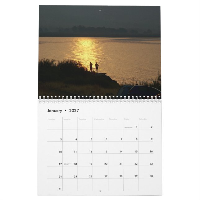 Sea of Galilee in exclusive pictures Calendar (Jan 2027)