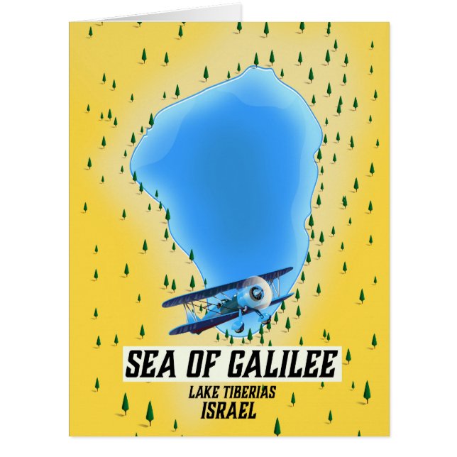 Sea of Galilee Israel map poster (Front)