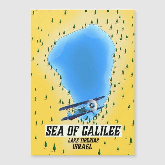 Sea of Galilee Israel map poster (Front)