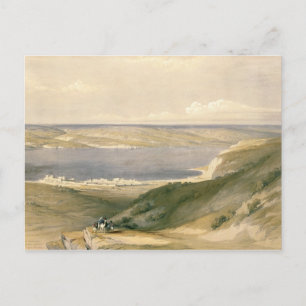 Sea of Galilee or Genezareth, looking towards Bash Postcard