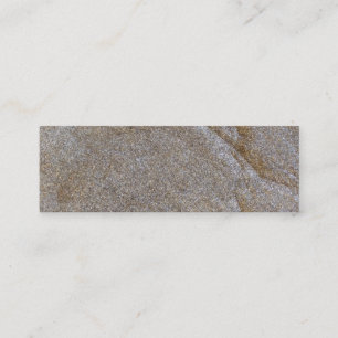 sea of golden brass metal chips mini business card