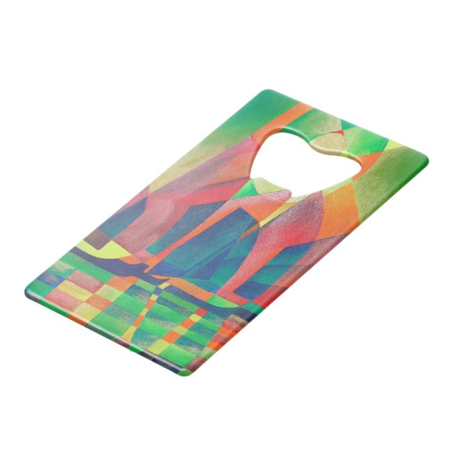 Sea of Green With Cubist Abstract Junks (Back Angled)