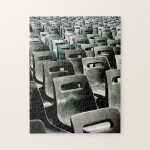 Sea of Grey Chairs Jigsaw Puzzle