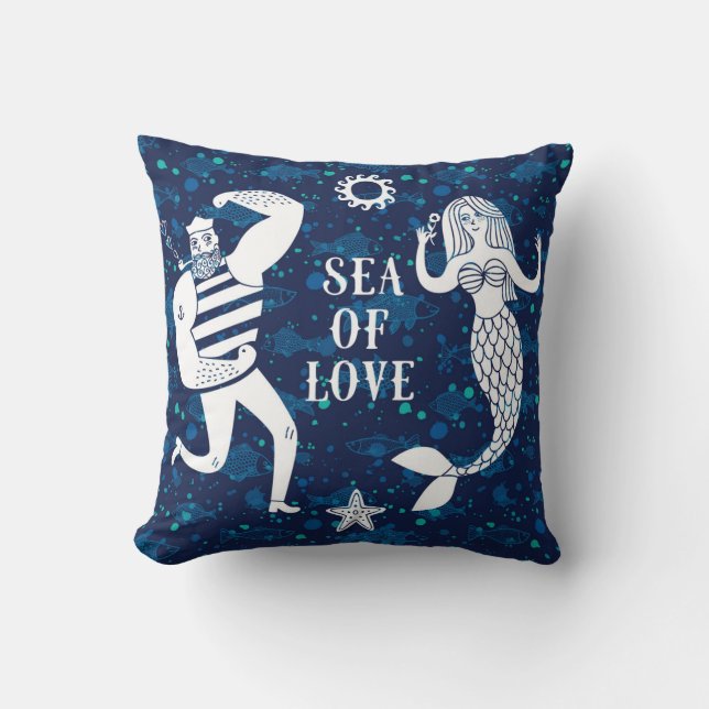 Sea Of Love Poster Cushion (Front)
