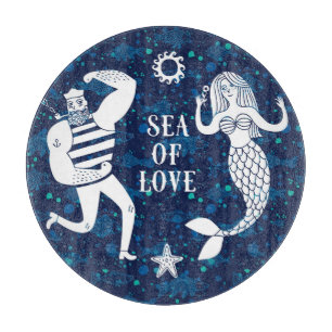 Sea Of Love Poster Cutting Board
