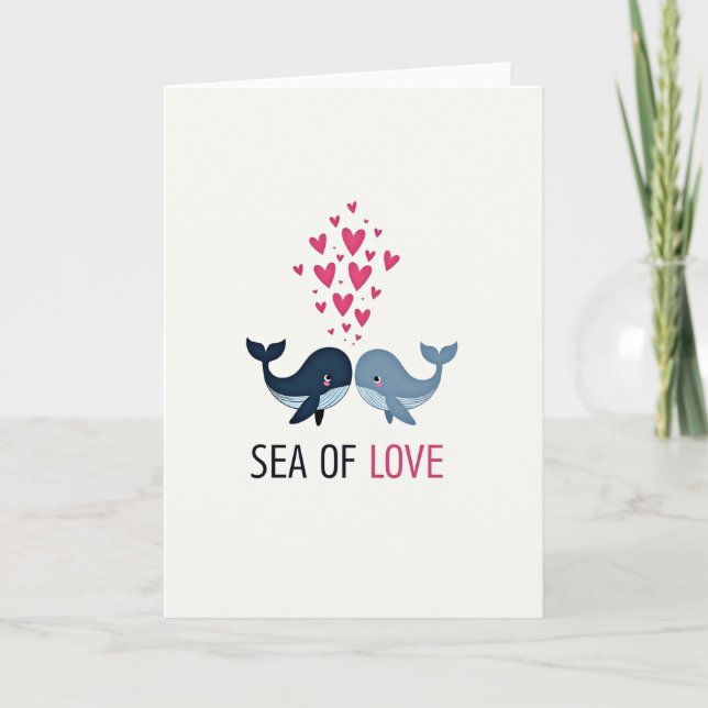 Sea Of Love Whale Card (Front)