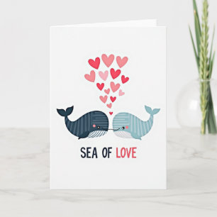 Sea Of Love Whale Friends Card