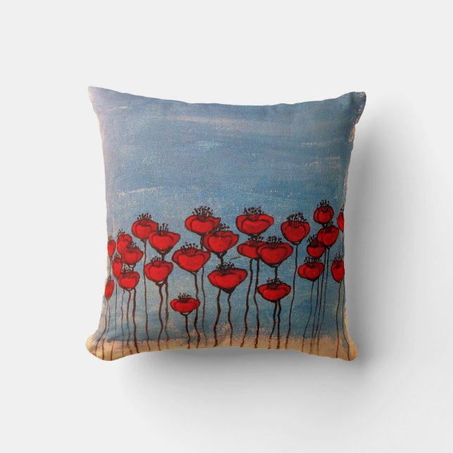 Sea of Poppies Cushion (Front)