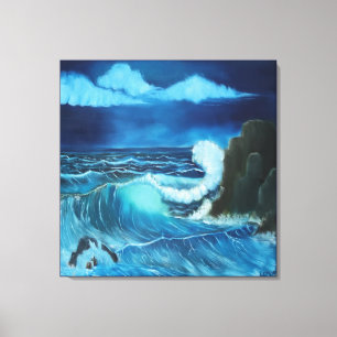 "Sea of Power" Stretched Canvas Print. Ver. 2 Print