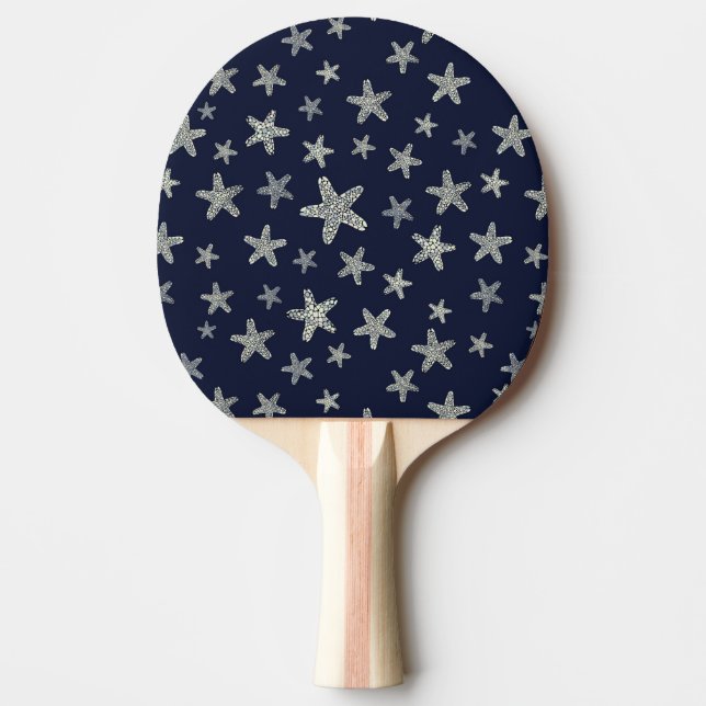 Sea Of Starfish Pattern Ping Pong Paddle (Front)