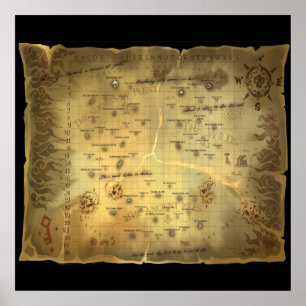 Sea Of Thieves Map Poster