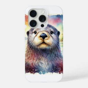 Sea Otter 081024AREF148 - Watercolor iPhone 15 Pro Case