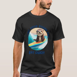 Sea Otter 841 Surfboard Thief California Surfer So T-Shirt