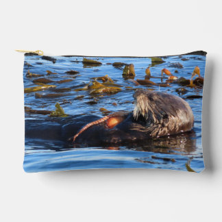 Sea Otter and the Octopus Accessory Pouch
