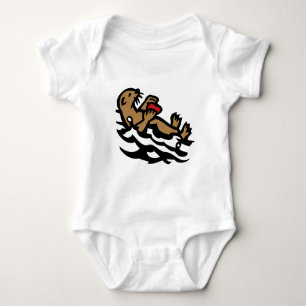 Sea otter baby bodysuit