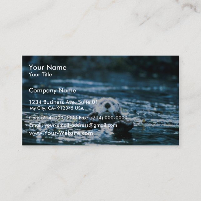 Sea Otter Business Card (Front)