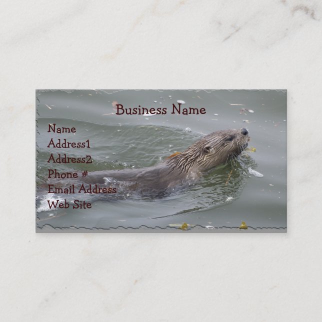 Sea Otter Business Card (Front)