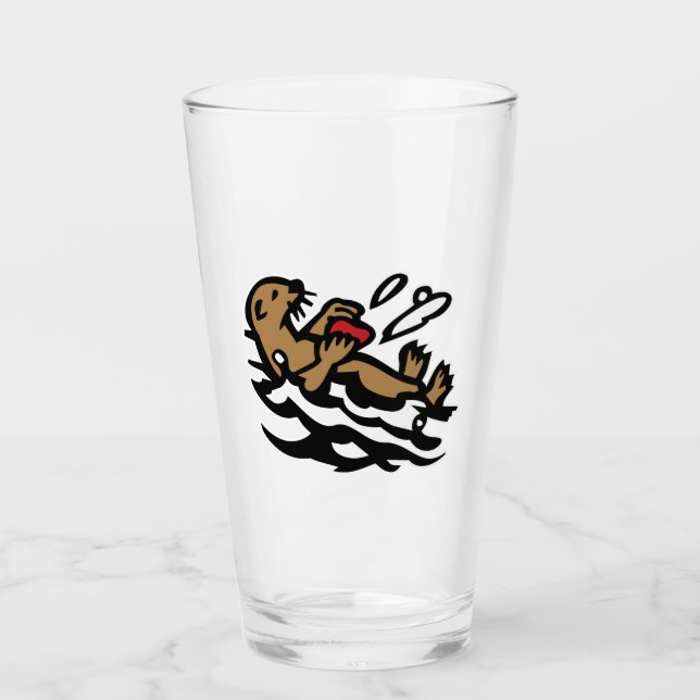 Sea otter glass (Front)