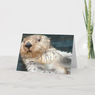Sea Otter Greeting Card
