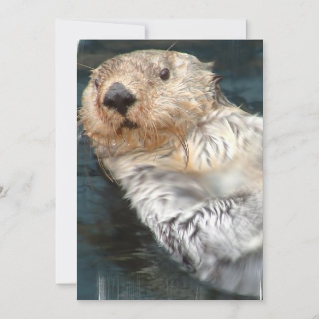 Sea Otter Invitation (Front)
