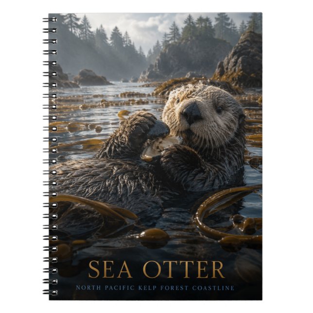Sea Otter Kelp Forest ANIMALS Notebook (Front)