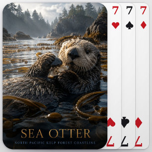 Sea Otter Kelp Forest ANIMALS Poker Playing Cards