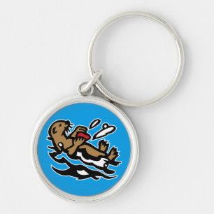 Sea otter key ring