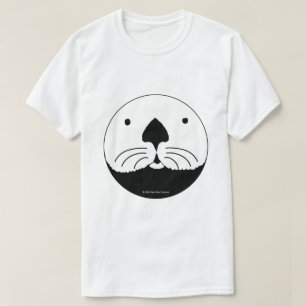 Sea Otter looking out of the round window T-Shirt