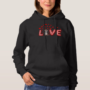 Sea Otter Lover Funny Hearts Love Sea Otter Valent Hoodie