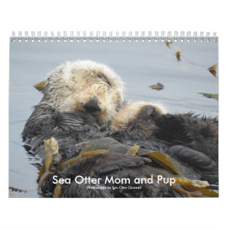Sea Otter Mom and Pup Calendar #1