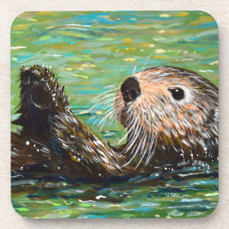 Sea Otter Painting  Coaster