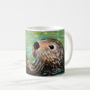 Sea Otter Painting Coffee Mug