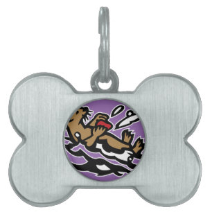 Sea otter pet name tag