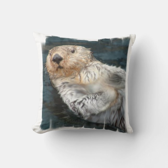 Sea Otter  Pillow (Front)